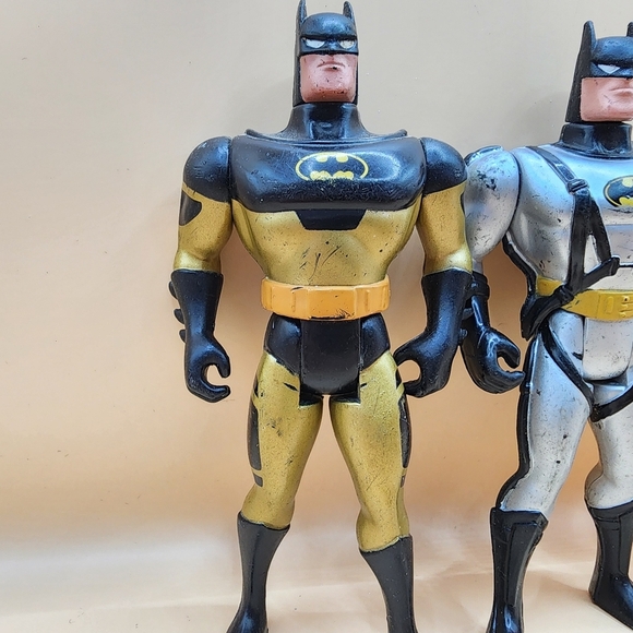 1993 Batman Animated Series Sky Dive Gold Batman Action Figures Lot Kenner 5" - Picture 2 of 5